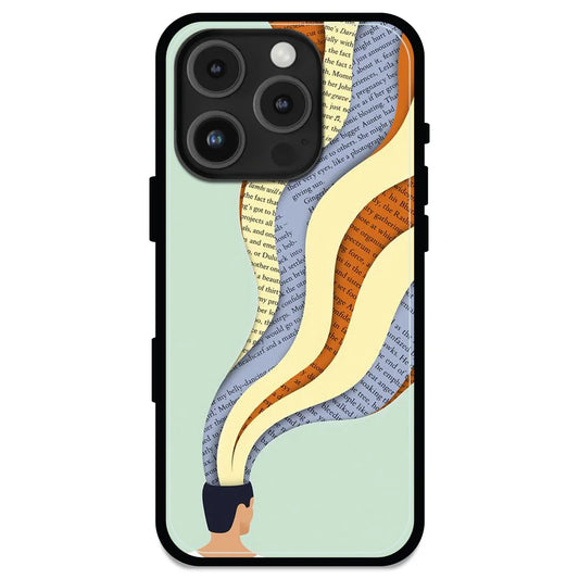 'Overthinking - Glossy Metal Silicone Case For Apple iPhone 16 Pro Max