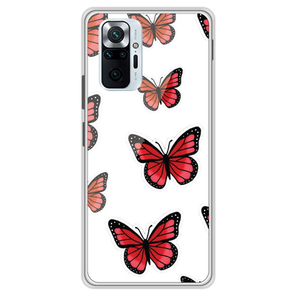 Red Butterfly - Clear Printed Case For Redmi Models