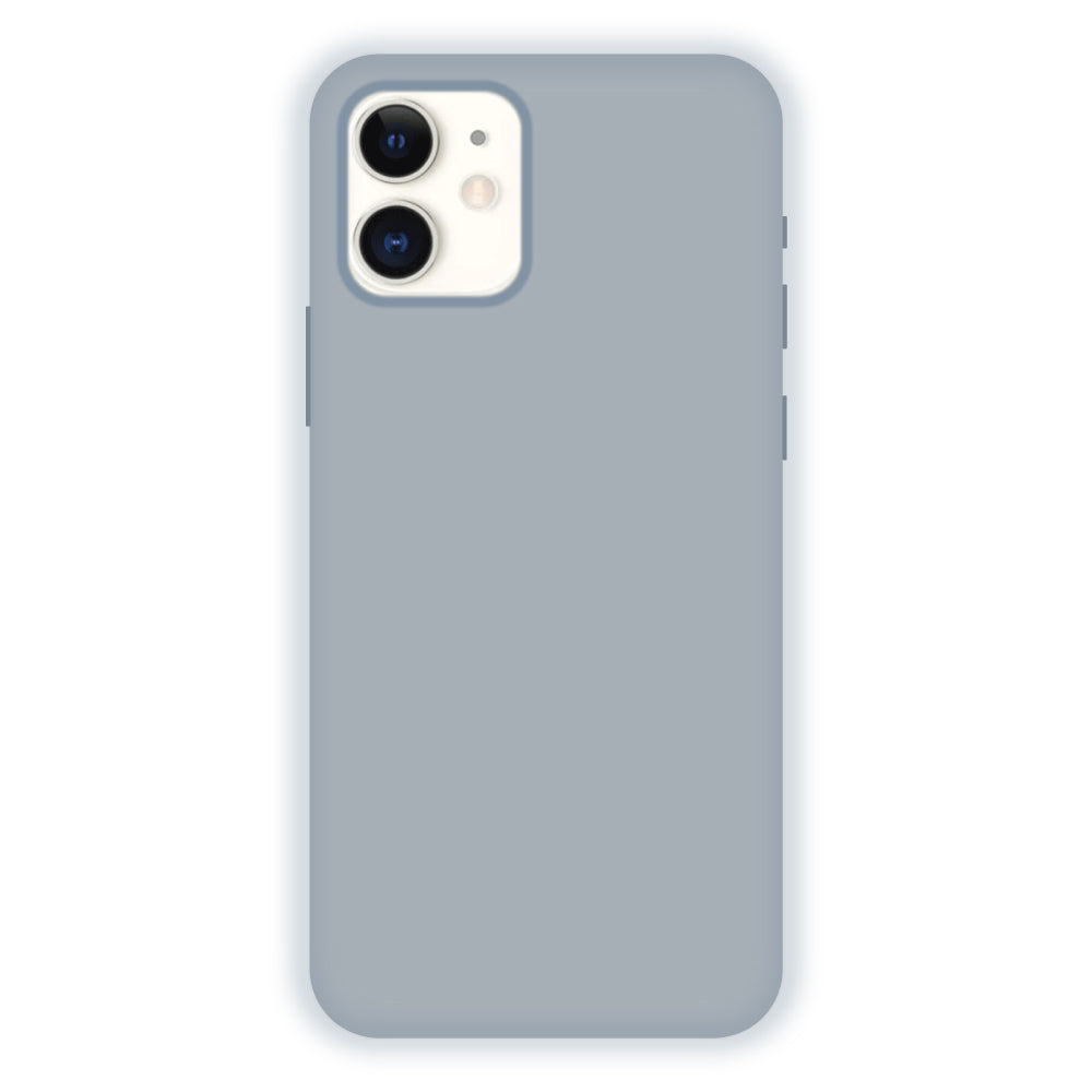 Grey Liquid Silicon Case For Apple iPhone Models