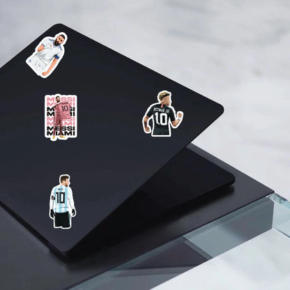 Football Stickers Pack – 42+ Soccer Star Waterproof Stickers Infographic