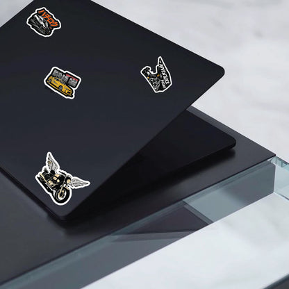 Car and Bike Sticker Bundle – 42 Waterproof Aesthetic Stickers for Phone Cases, Clear Covers, Journals, Scrapbooks & More