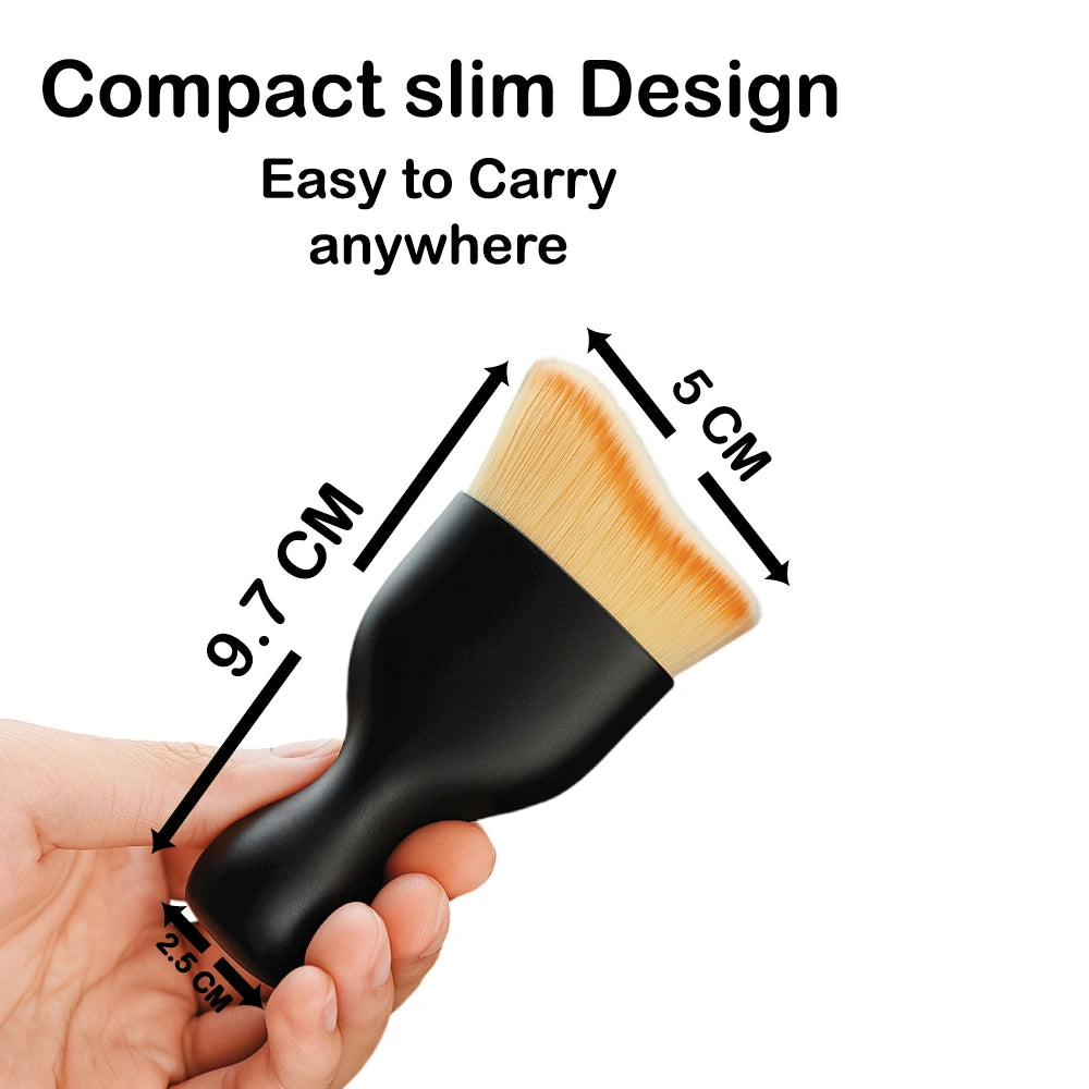 Multipurpose Equipment Cleaning Brush with Protective Case – Soft Bristles for Dust & Debris Infographic