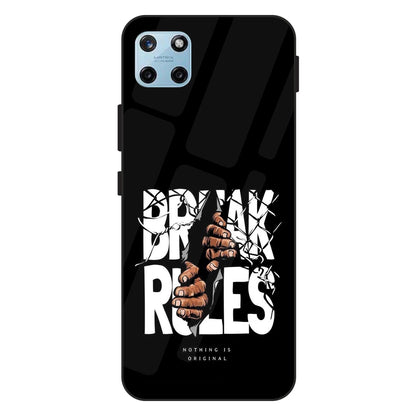 Break Rules - Glass Case For Realme Models