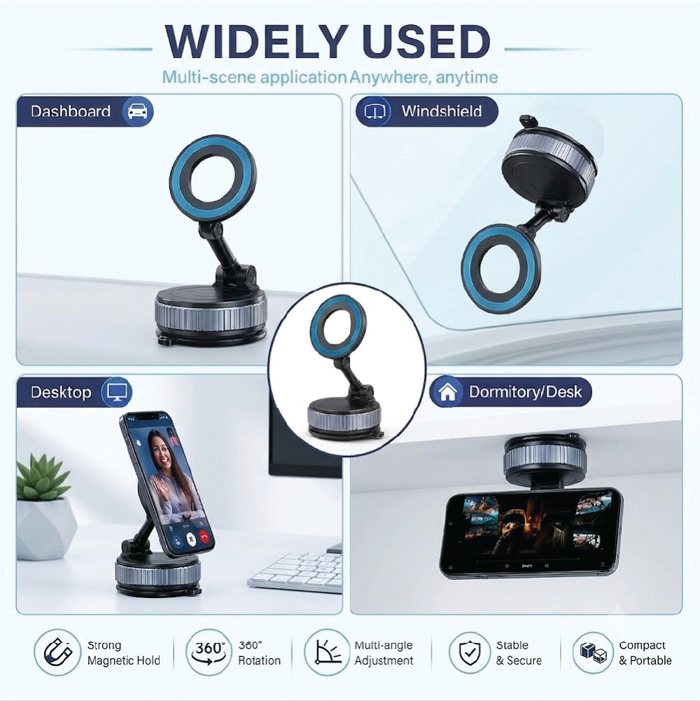 Car cum Table Stand - Magnetic, Adjustable Angles