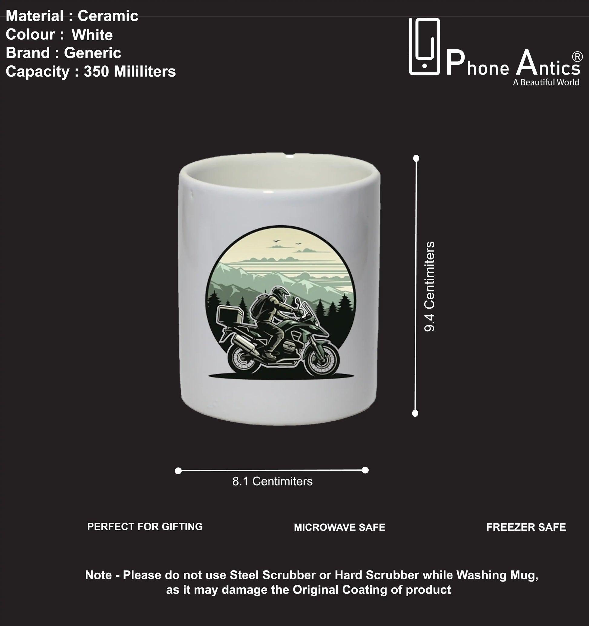 Biker - Mug Infographic