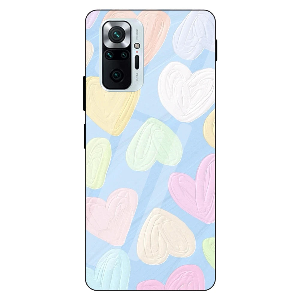 Pastel Hearts - Glass Cases For Redmi Models