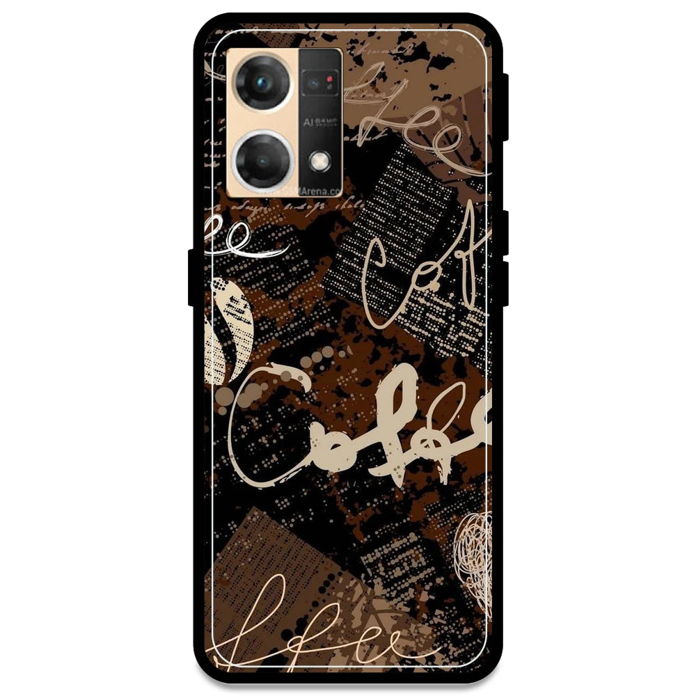 Coffee - Armor Case For Oppo Models Oppo F21 Pro 4G