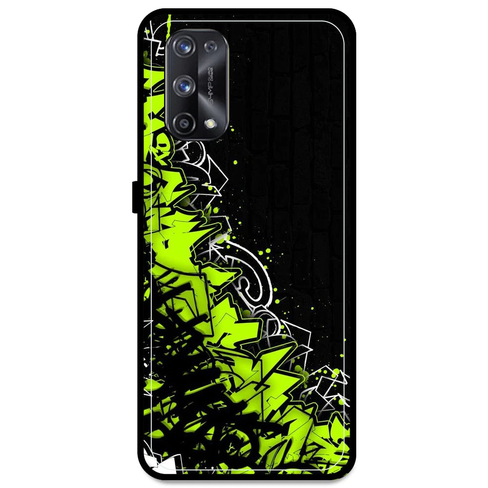 Green Graffiti - Armor Case For Realme Models Realme X7 Pro