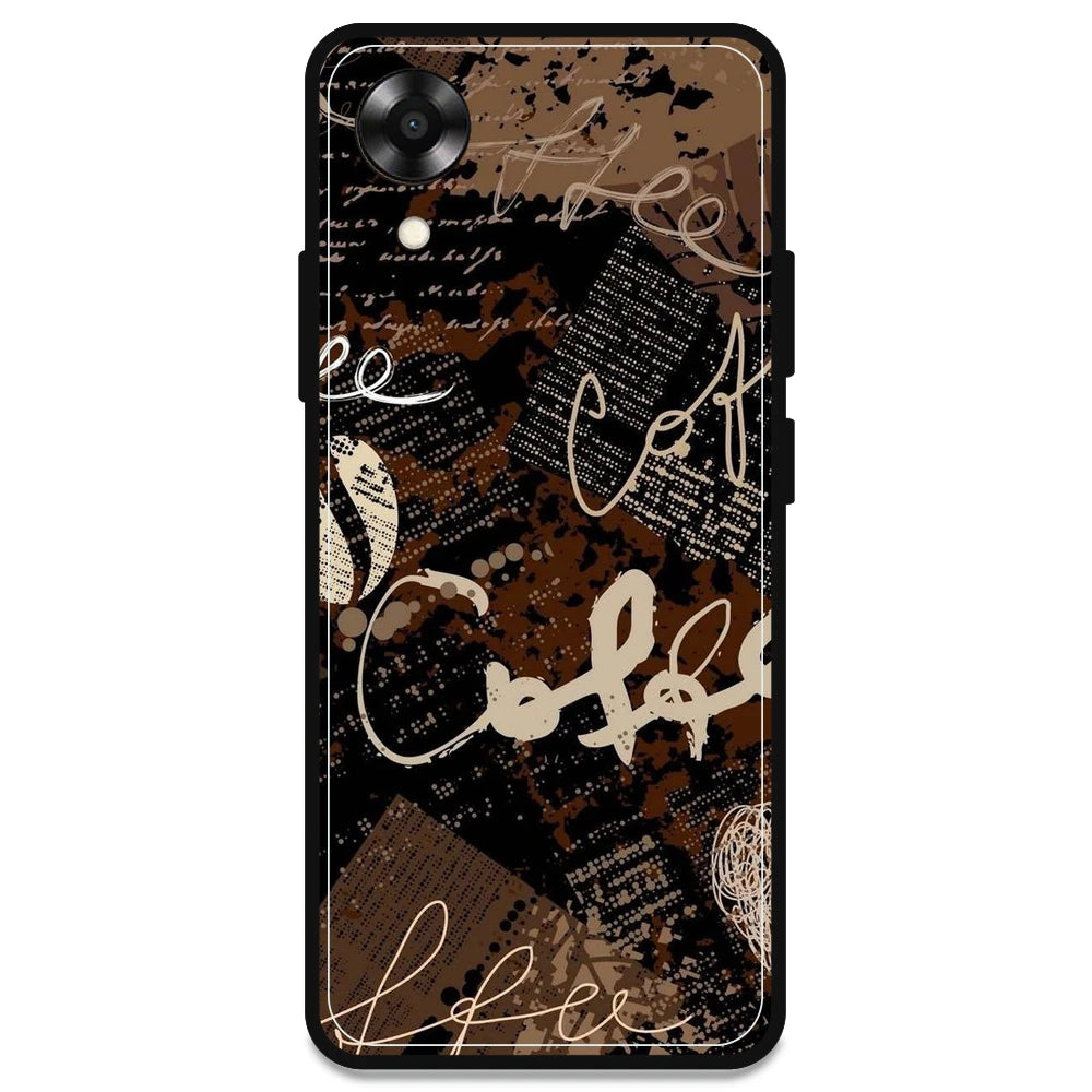 Coffee - Armor Case For Oppo Models Oppo A17K