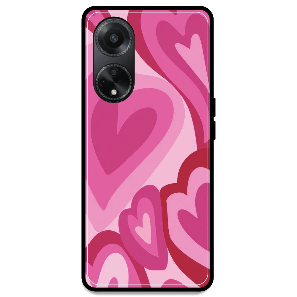 Pink Mini Hearts - Armor Case For Oppo Models Oppo F23 5G