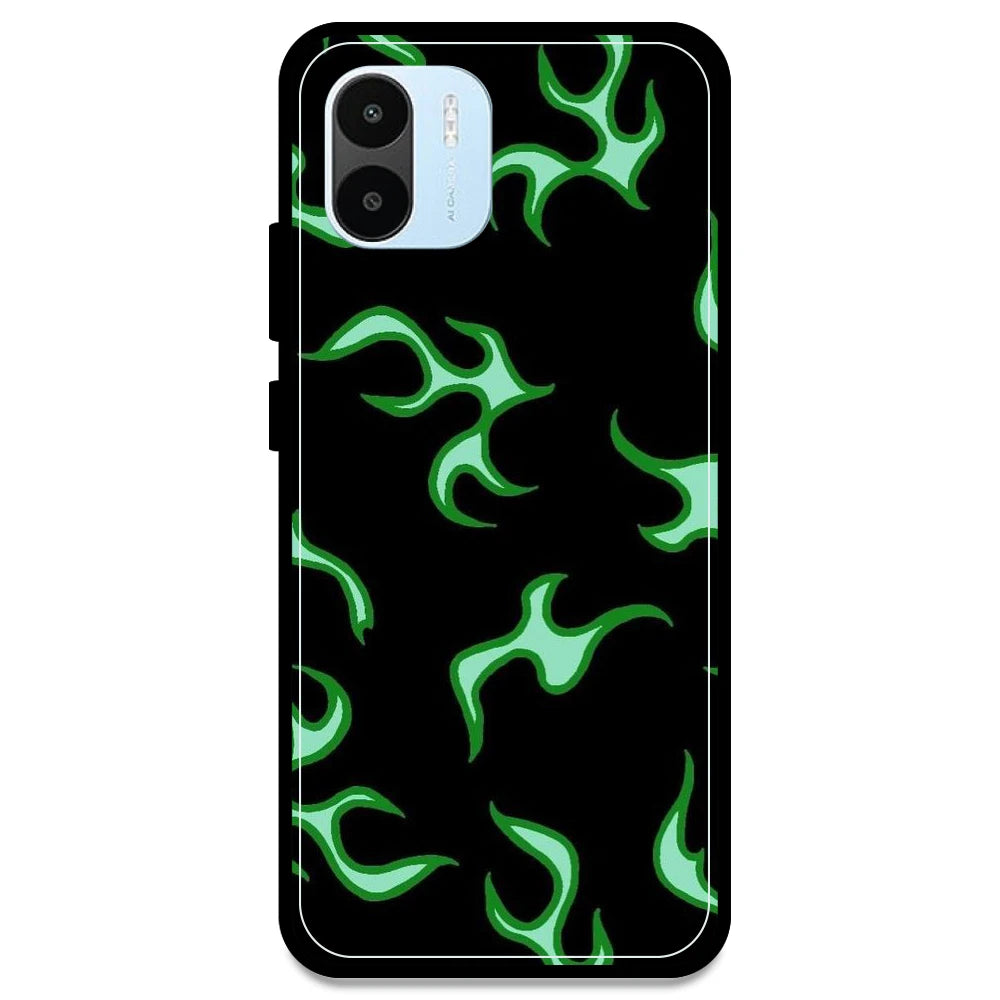 Green Flames  - Armor Case For Redmi Models Redmi Note A1