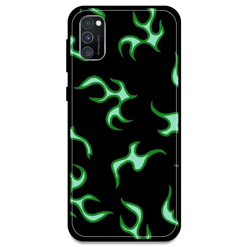 Green Flames - Armor Case For Samsung Models Samsung M30s