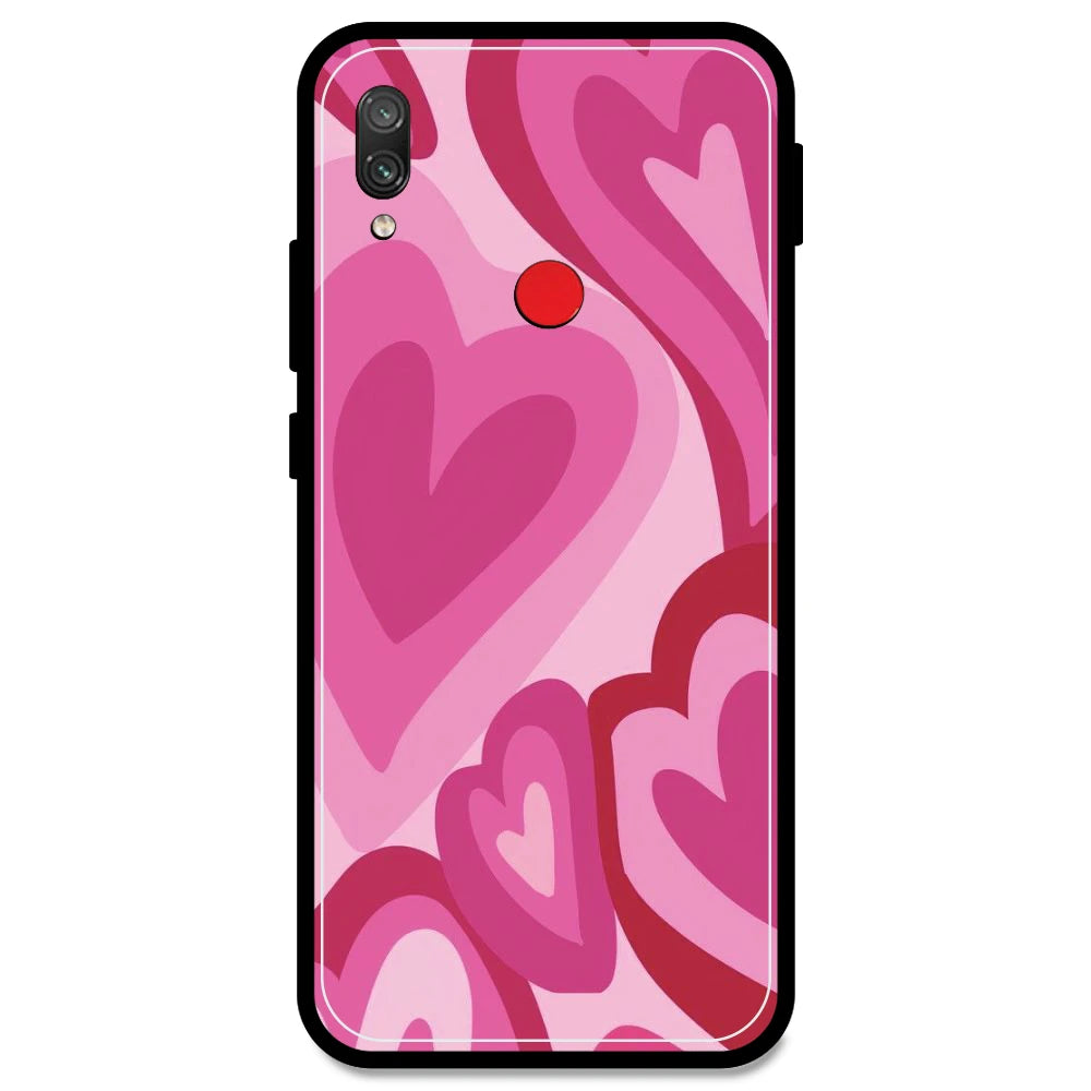 Pink Mini Hearts  - Armor Case For Redmi Models Redmi Note 7S