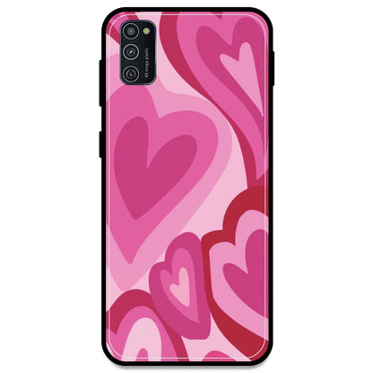 Pink Mini Hearts - Armor Case For Samsung Models Samsung M21