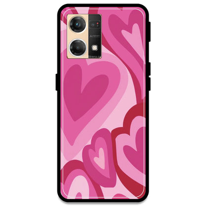 Pink Mini Hearts - Armor Case For Oppo Models Oppo F21 Pro 4G