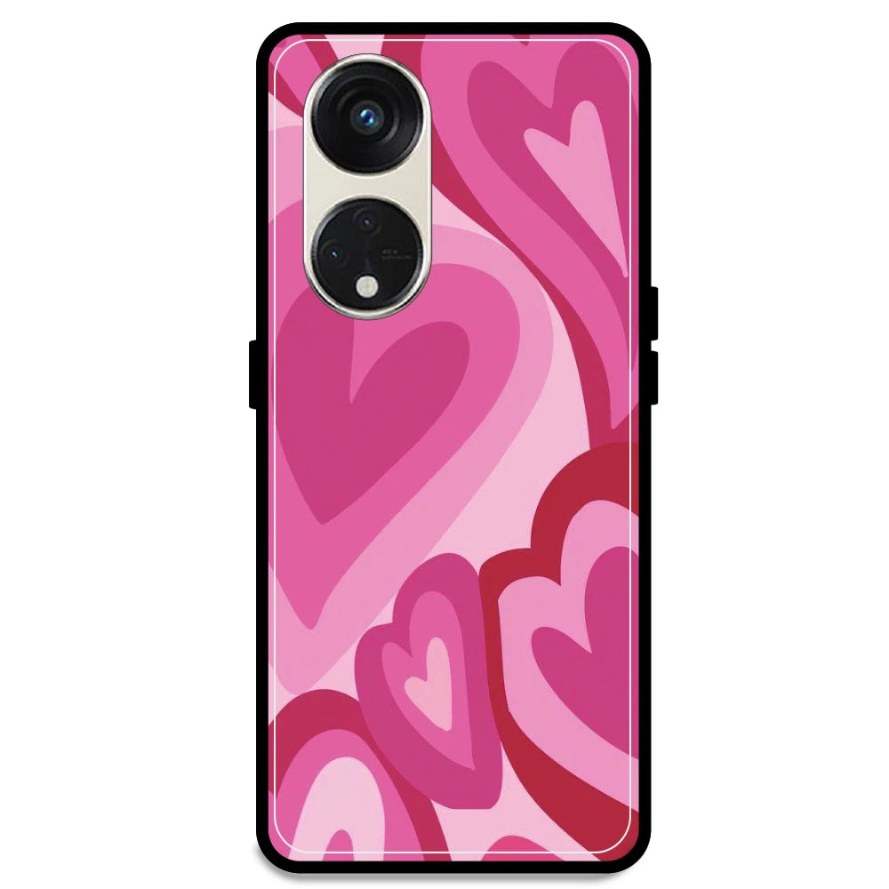 Pink Mini Hearts - Armor Case For Oppo Models Oppo Reno 8T 5G