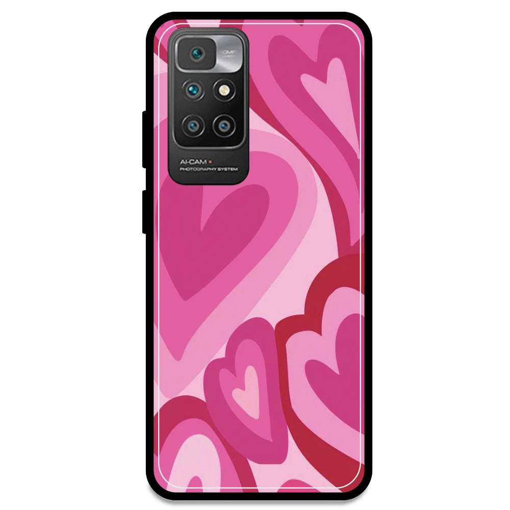 Pink Mini Hearts  - Armor Case For Redmi Models Redmi Note 10 Prime