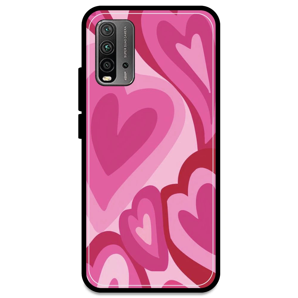 Pink Mini Hearts  - Armor Case For Redmi Models Redmi Note 9 Power