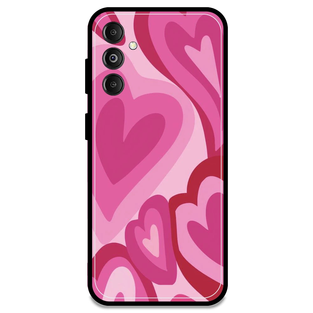 Pink Mini Hearts - Armor Case For Samsung Models Samsung M14 5G