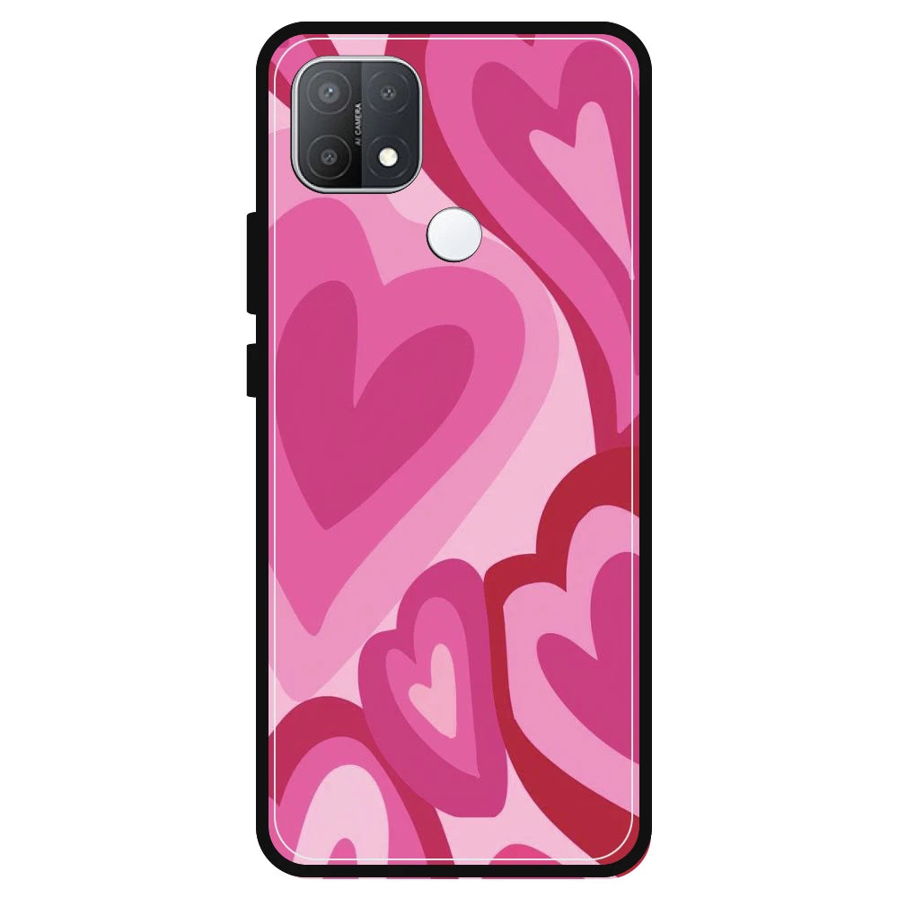 Pink Mini Hearts - Armor Case For Oppo Models Oppo A15s