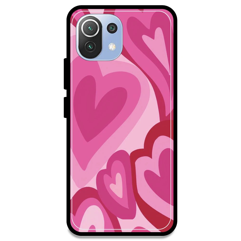 Pink Mini Hearts  - Armor Case For Redmi Models Redmi Note 11 Lite