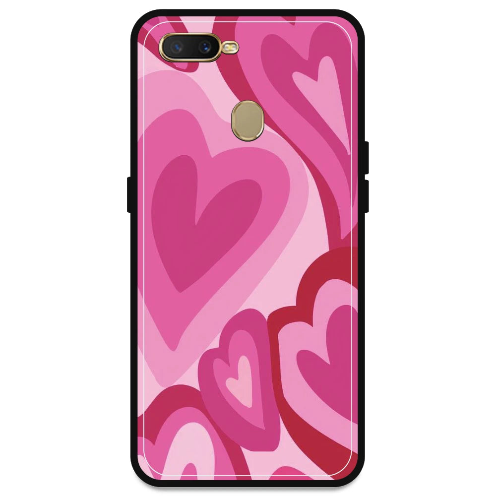 Pink Mini Hearts - Armor Case For Oppo Models Oppo A5s