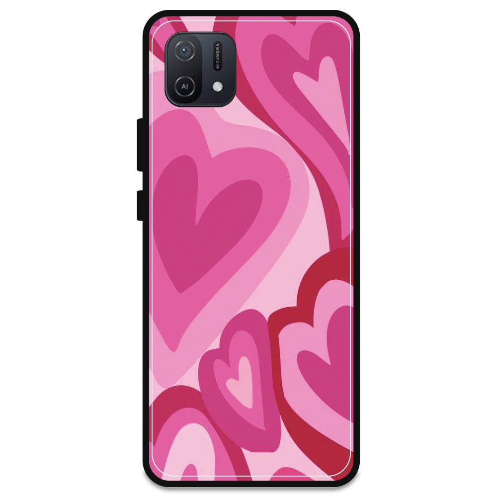 Pink Mini Hearts - Armor Case For Oppo Models Oppo A16K