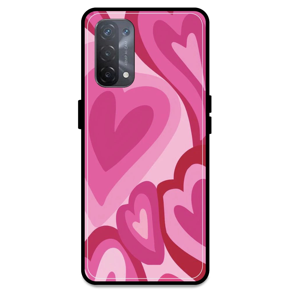Pink Mini Hearts - Armor Case For Oppo Models Oppo A74 5G