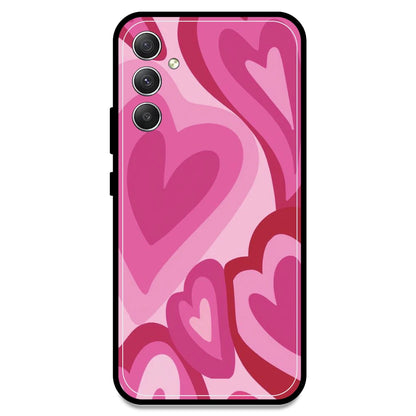 Pink Mini Hearts - Armor Case For Samsung Models Samsung A34 5G