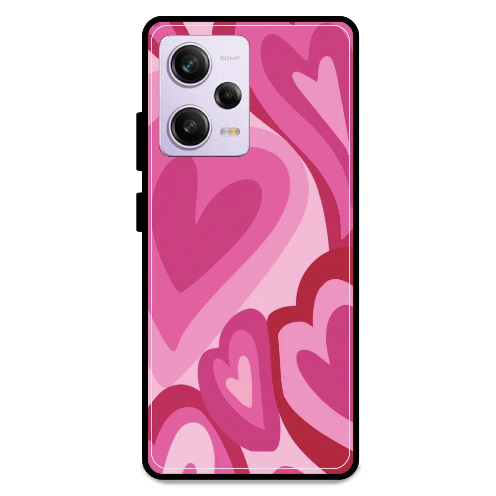 Pink Mini Hearts  - Armor Case For Redmi Models Redmi Note 12 Pro