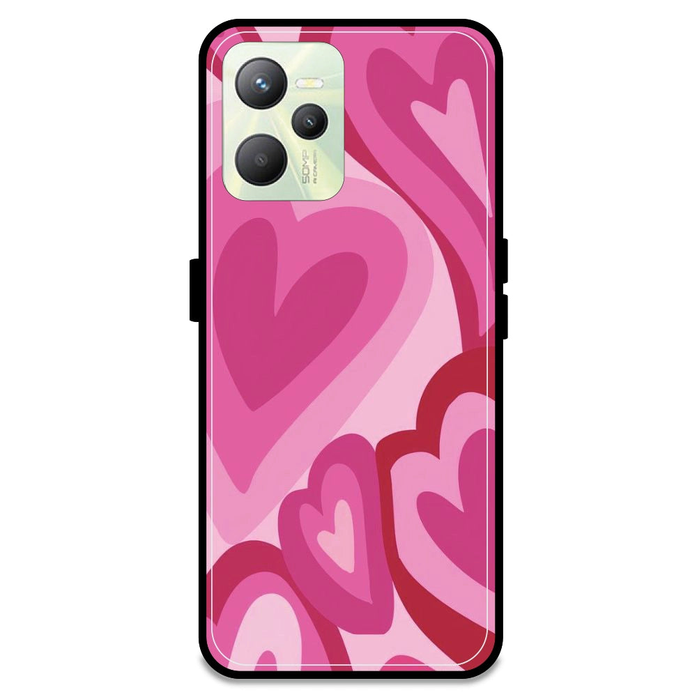 Pink Mini Hearts - Armor Case For Realme Models Realme C35