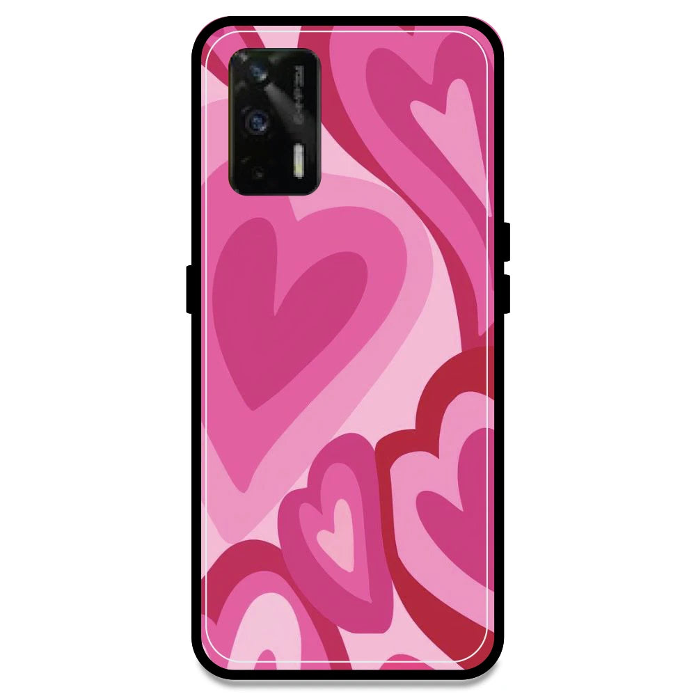 Pink Mini Hearts - Armor Case For Realme Models Realme GT