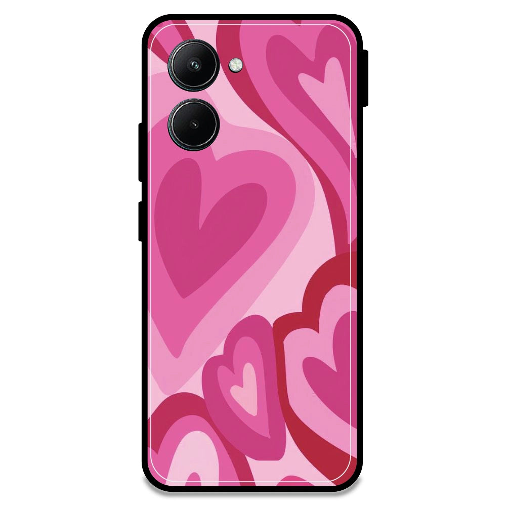 Pink Mini Hearts - Armor Case For Realme Models Realme C33