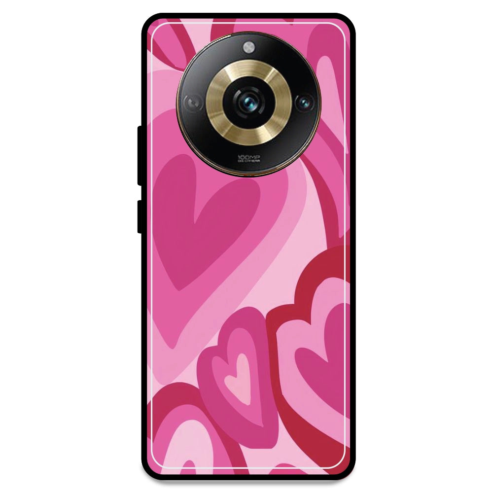 Pink Mini Hearts - Armor Case For Realme Models Realme 11 Pro 5G