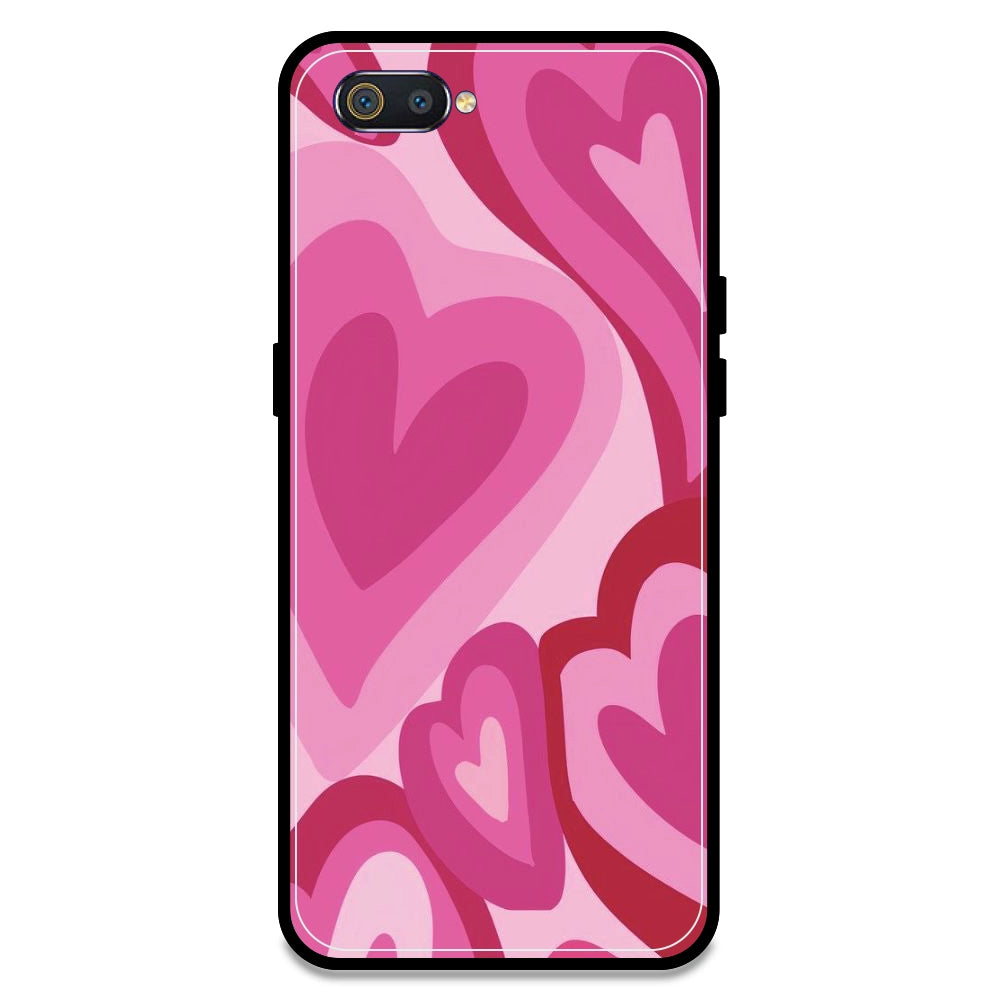 Pink Mini Hearts - Armor Case For Realme Models Realme C2