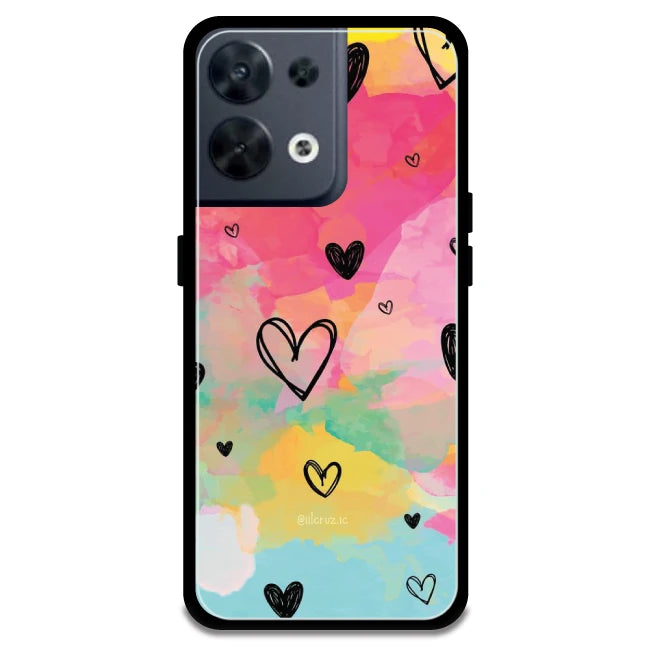 Hearts - Armor Case For Oppo Models Oppo Reno 8 5G