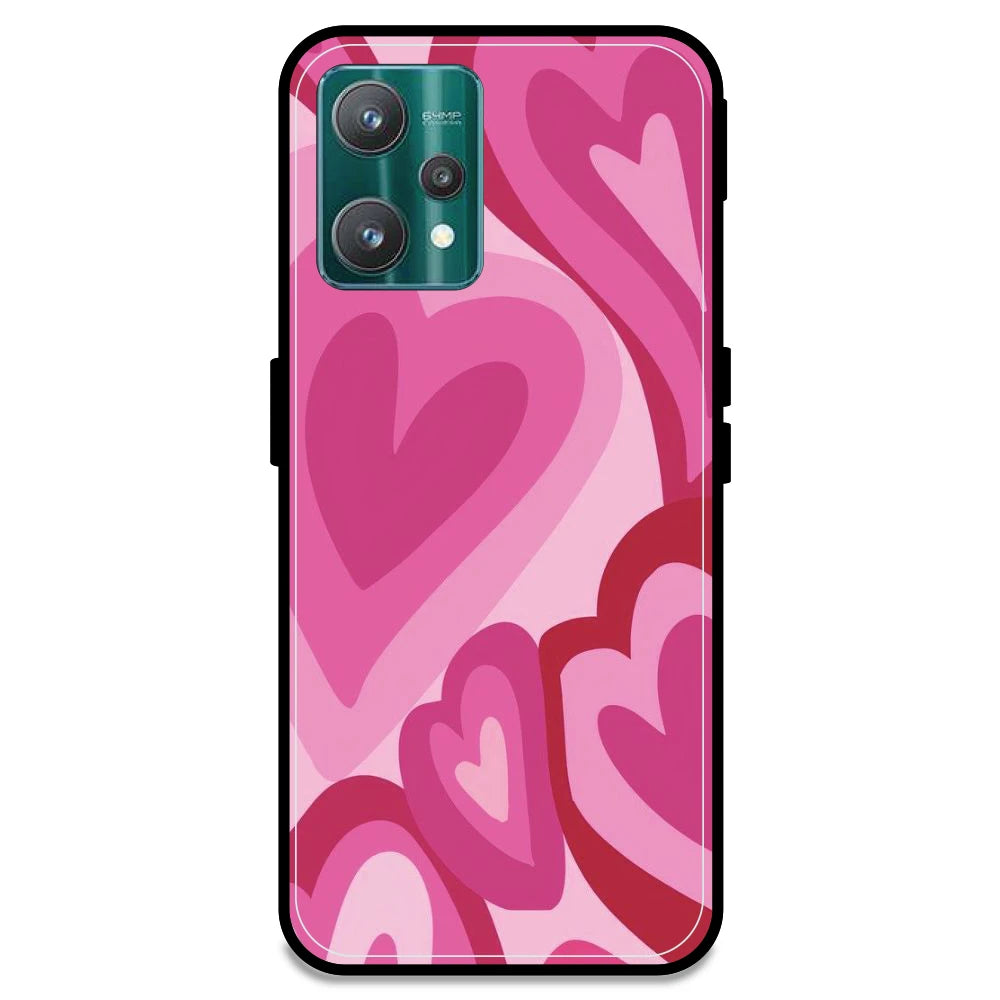 Pink Mini Hearts - Armor Case For Realme Models Realme 9 Pro