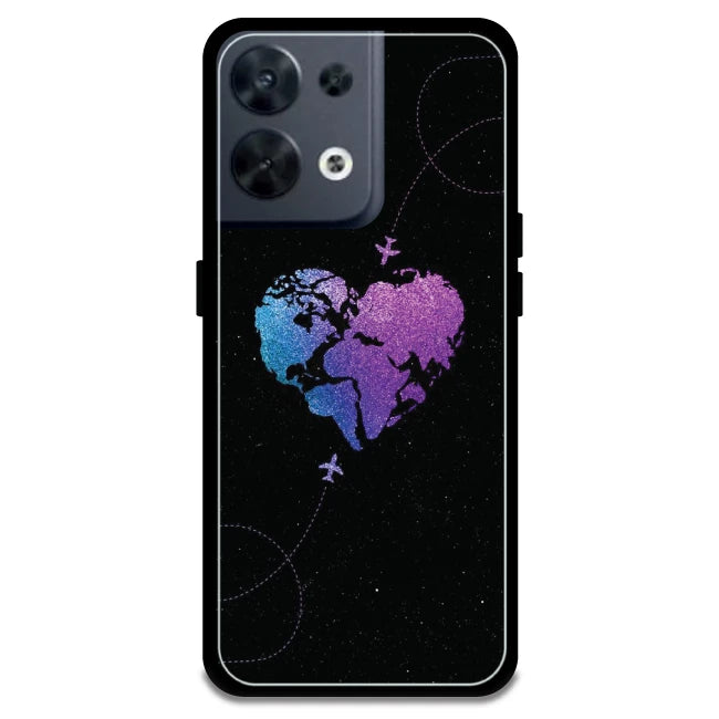 Travel Heart - Armor Case For Oppo Models Oppo Reno 8 5G