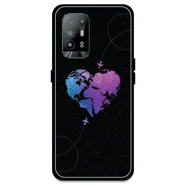 Travel Heart - Armor Case For Oppo Models Oppo A94 5G