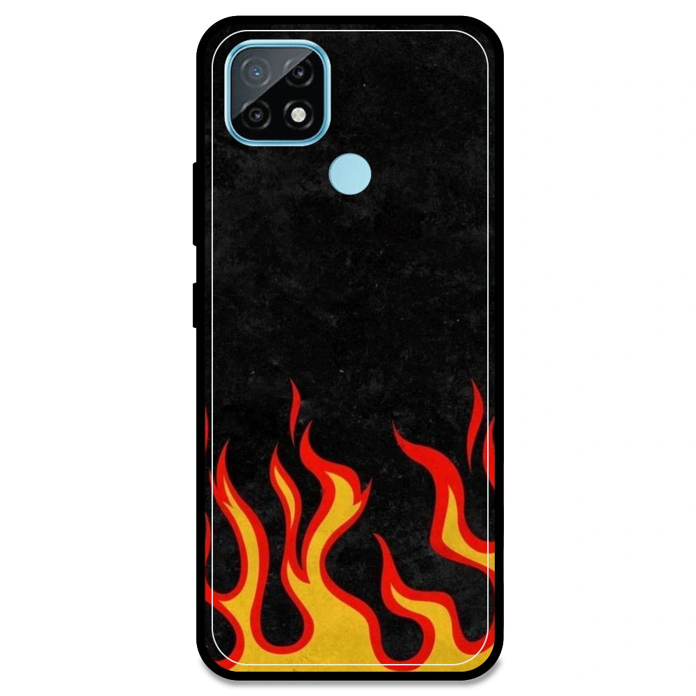 Low Flames - Armor Case For Realme Models Realme C21 (2021)