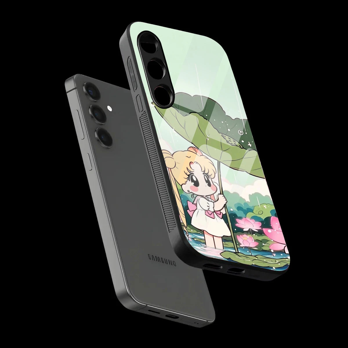 Lotus Girl Aesthetic - Glass Case For Samsung Galaxy Infographic