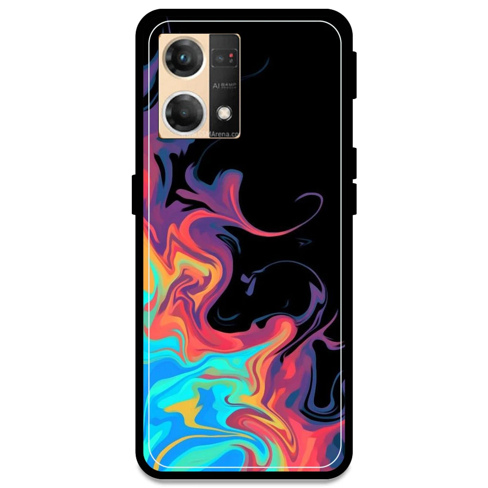 Rainbow Watermarble - Armor Case For Oppo Models Oppo F21 Pro 4G