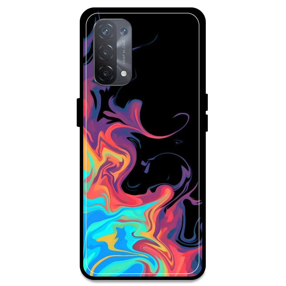 Rainbow Watermarble - Armor Case For Oppo Models Oppo A74 5G