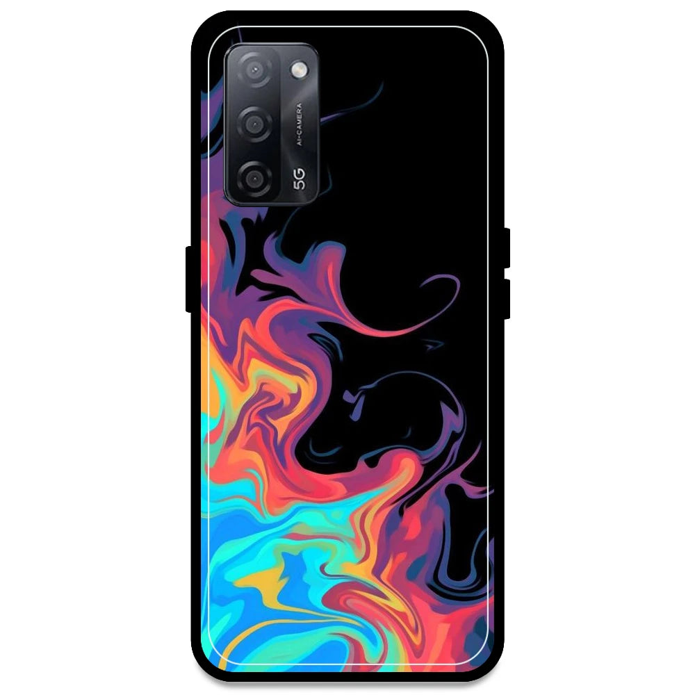 Rainbow Watermarble - Armor Case For Oppo Models Oppo A53s 5G