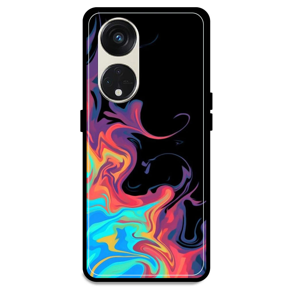 Rainbow Watermarble - Armor Case For Oppo Models Oppo Reno 8T 5G
