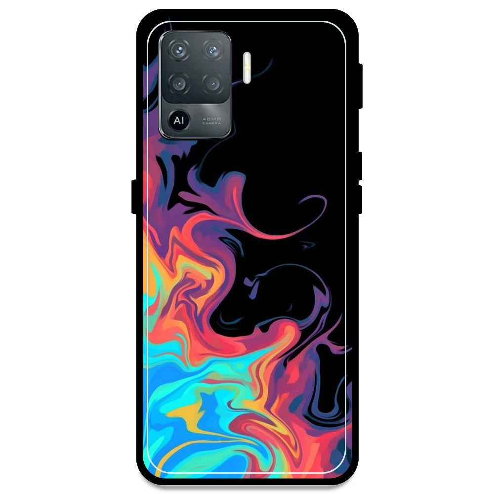 Rainbow Watermarble - Armor Case For Oppo Models Oppo F19 Pro