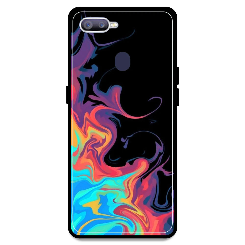 Rainbow Watermarble - Armor Case For Oppo Models Oppo F9 Pro