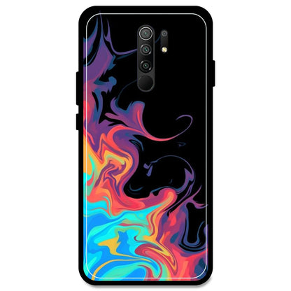 Rainbow Watermarble - Armor Case For Redmi Models Redmi Note 9 Prime