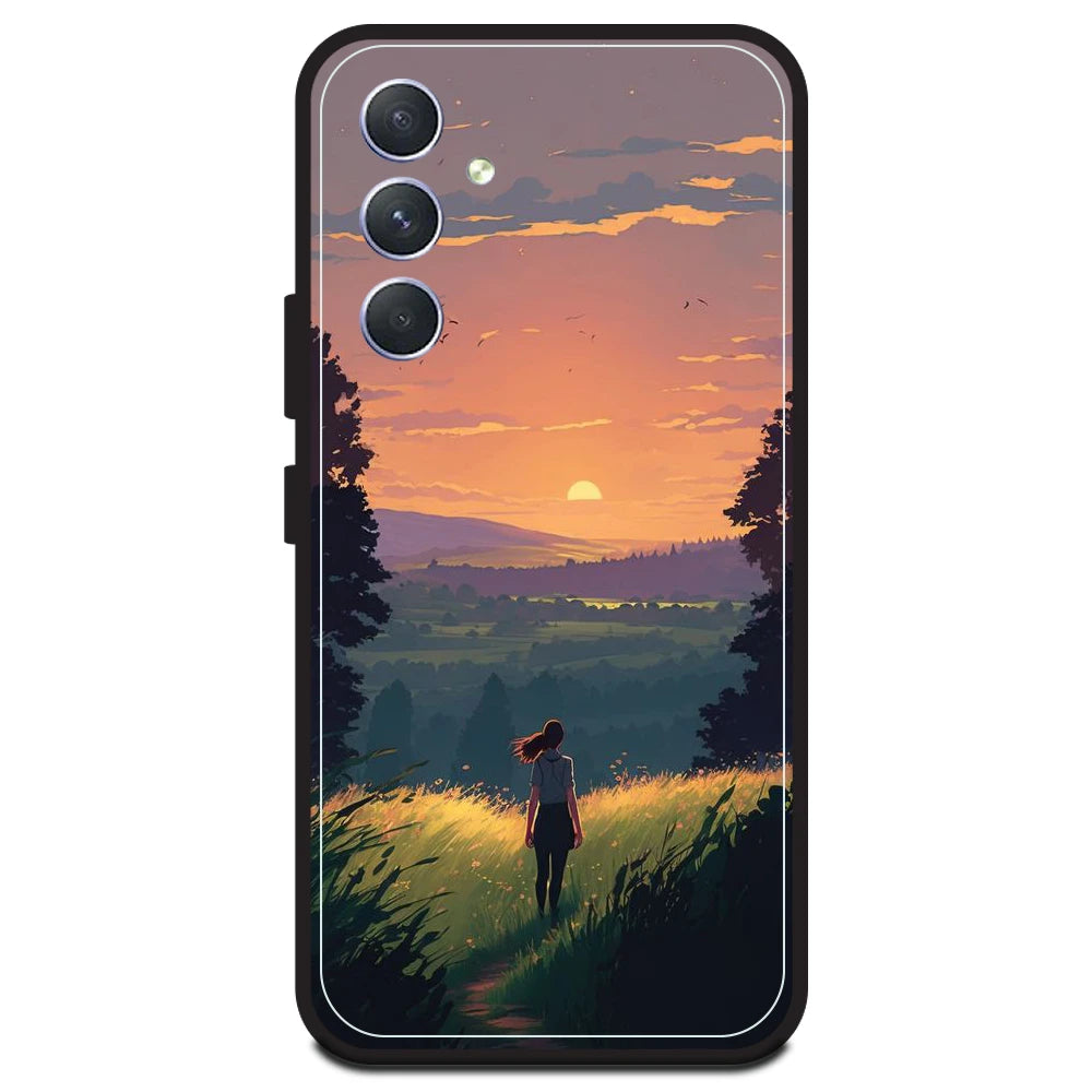 Girl & The Mountains - Armor Case For Samsung Models Samsung A54 5G