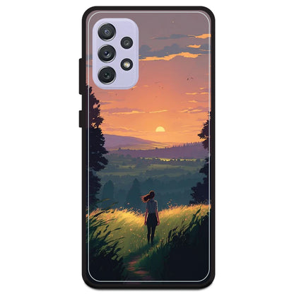 Girl & The Mountains - Armor Case For Samsung Models Samsung A72